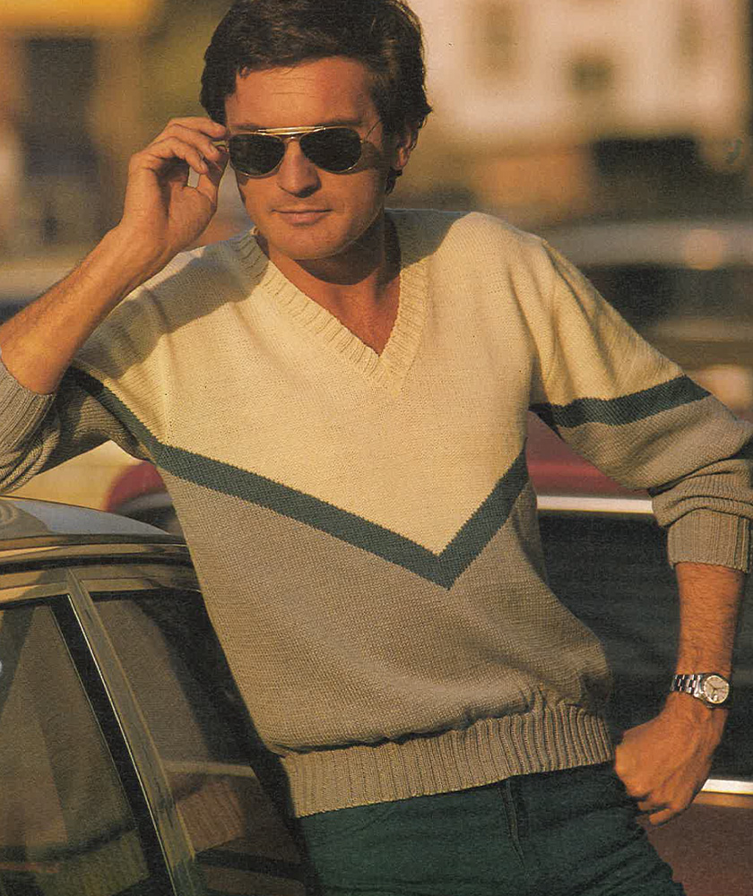Herrenpullover Feinstrumpf