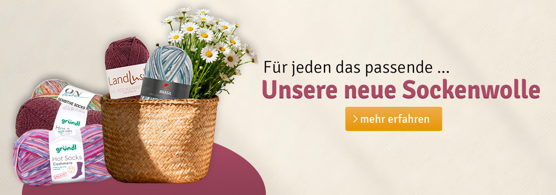 Unsere neue Sockenwolle