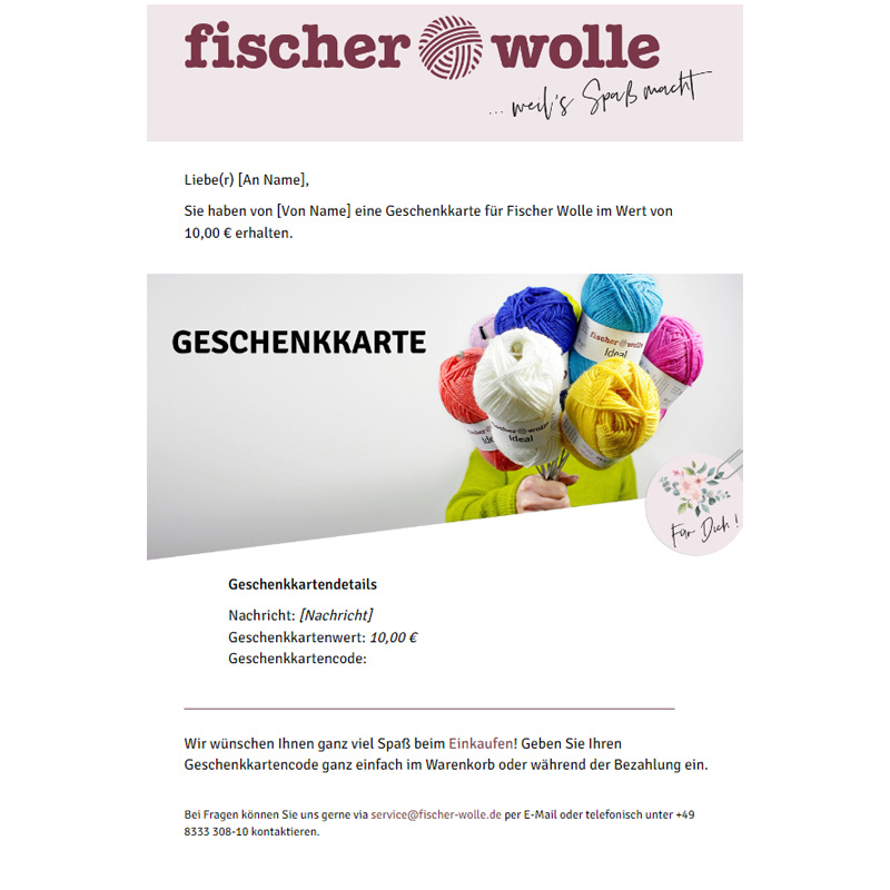 Vorschau Geschenkkarte